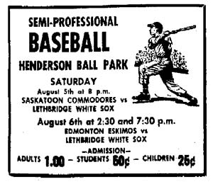 Baseball at Lethbridge
