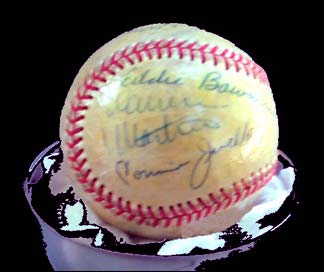 Autographed baseball