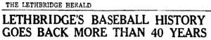 Lethbridge History
