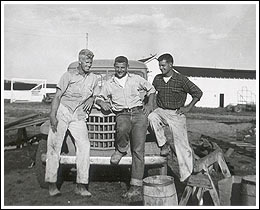 Workers at the Wesley Ranch