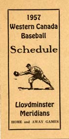 Western Canada Baseball 1957